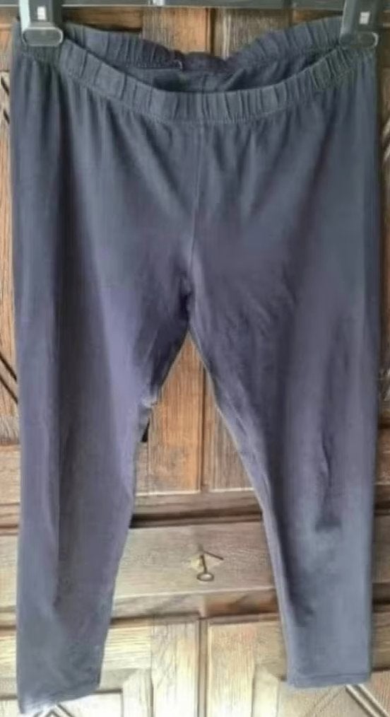 Zwarte legging elastieke taille; taille 39 cm; lengte 82 cm, Maat 38/40 (M), Zwart, Ophalen of Verzenden, Zo goed als nieuw