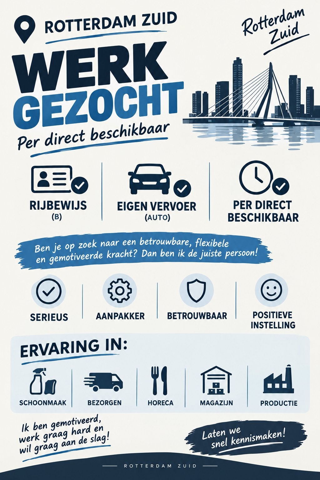 Per direct op zoek naar werk, Vacatures, Overige vormen