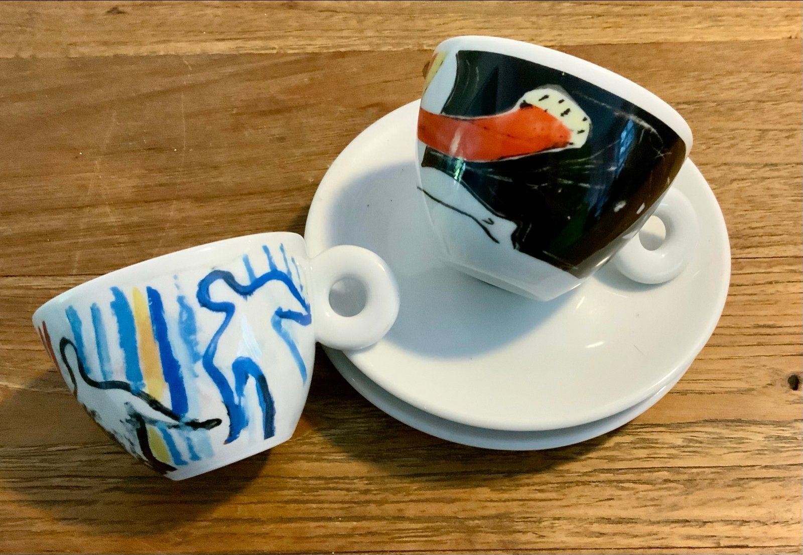 Illy Art Collection Sandro Chia 1997 Kop en Schotel, Ophalen of Verzenden
