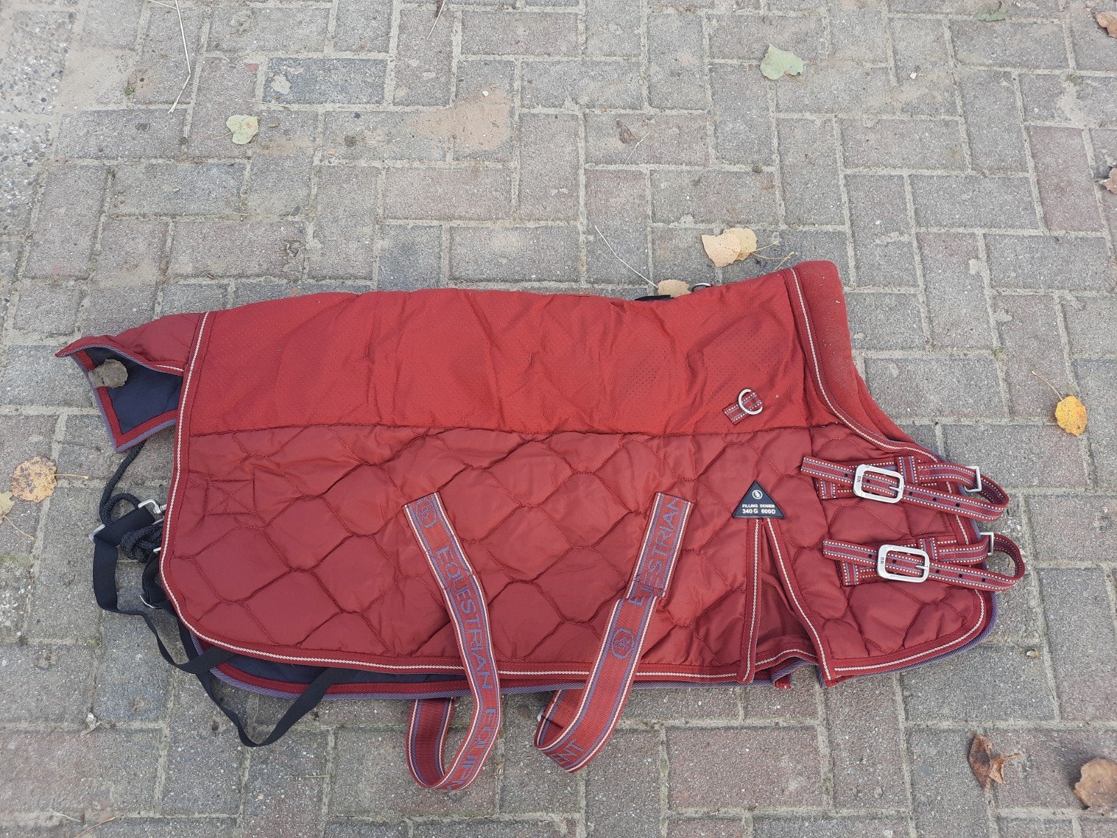 Te koop shetlander BR deken 100 cm 340 grams rood, Ophalen of Verzenden, ., ., .