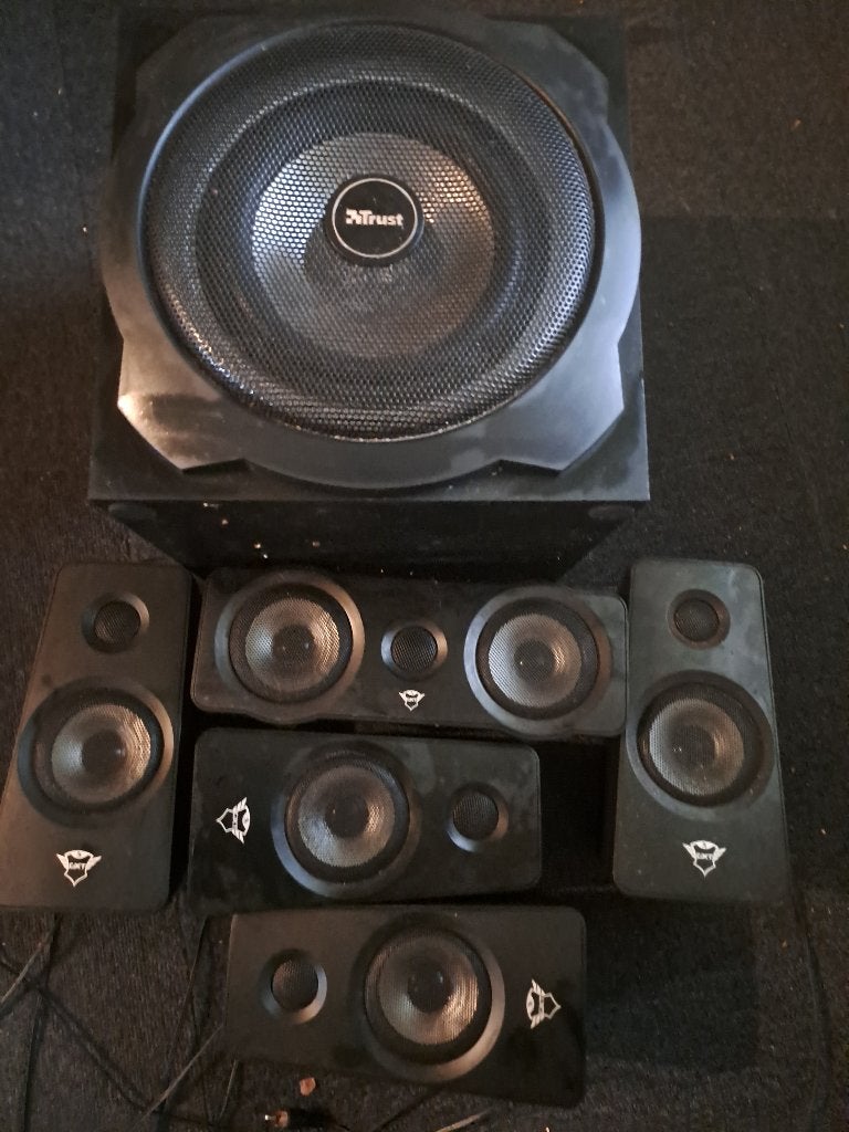 trust tytan 5.1 speakers gaming, Ophalen of Verzenden, Gebruikt, Trust