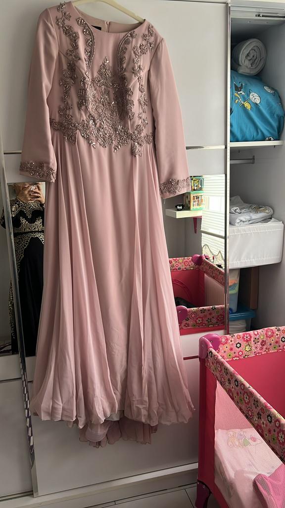 Galajurk oud roze, Galajurk, Maat 42/44 (L), Ophalen of Verzenden, Zo goed als nieuw
