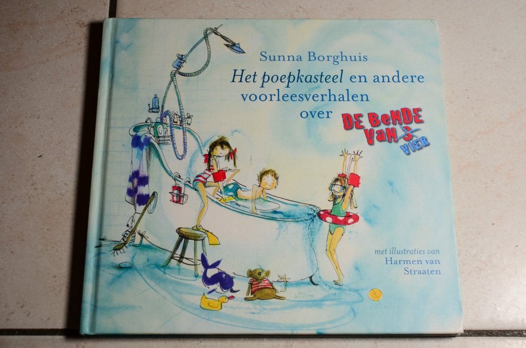Het poepkasteel voorleesverhalen over de bende van vier, Ophalen of Verzenden, Zo goed als nieuw, Fictie algemeen, Voorleesboek