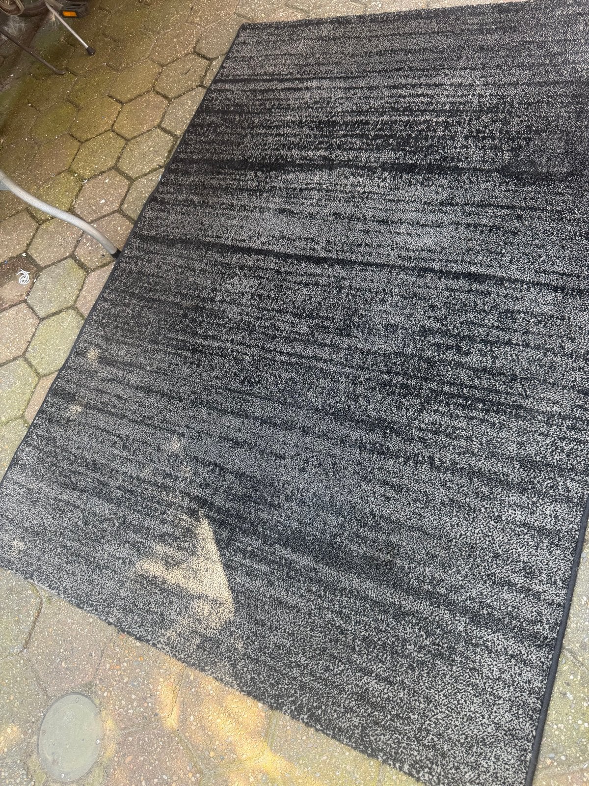 Andiamo Teppich Brix Zwart Grijs Vloerkleed 133x190 cm, Gebruikt, 100 tot 150 cm, Zwart, Ophalen of Verzenden