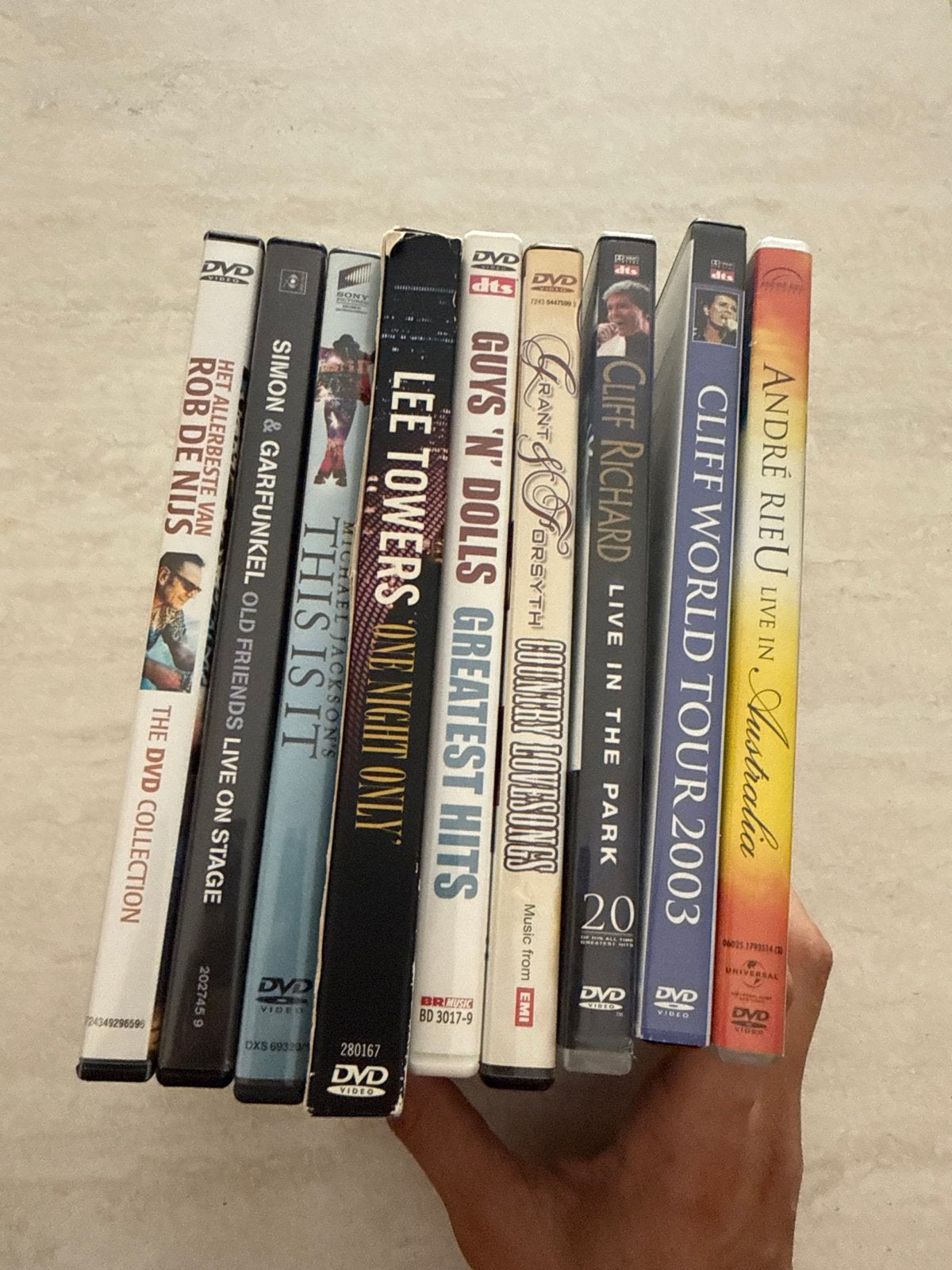 Diverse Muziek DVD's - Per stuk of als bundel, Cd's en Dvd's, Dvd's | Muziek en Concerten, Alle leeftijden, Ophalen of Verzenden