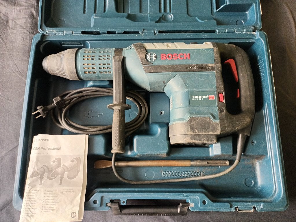 BOSCH GBH 12-52 D Boorhamer, 600 watt of meer, Boor- en/of Breekhamer, Variabele snelheid, Ophalen of Verzenden