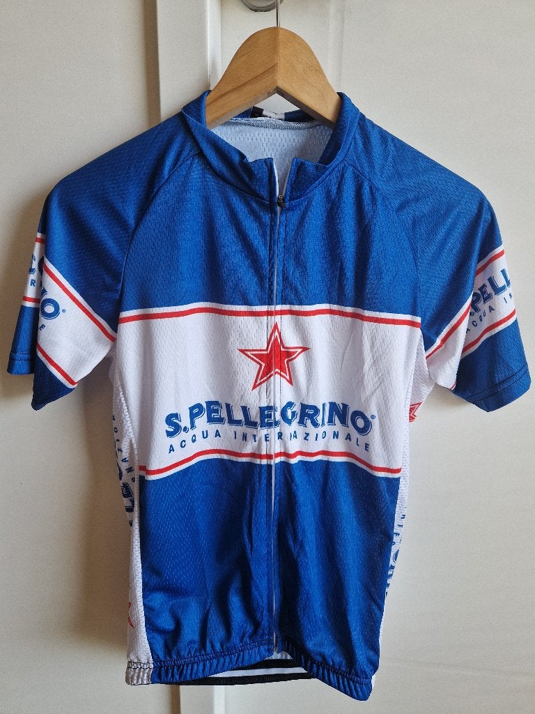 retro Wielrenshirt San Pellegrino, Fietsen en Brommers, Fietsaccessoires | Fietskleding, Overige merken, M, Nieuw, Ophalen of Verzenden