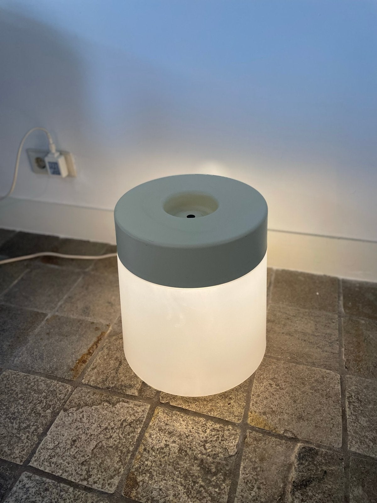 IKEA PS 2014 LED Kruk-Lamp – Vintage Design Classic, Ophalen, Wit, Gebruikt, Kunststof