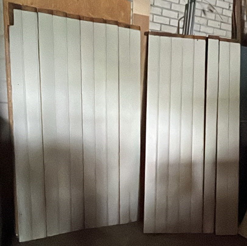 Witte houten planken / kraalschroten voor diverse projecten, Doe-het-zelf en Verbouw, Hout en Planken, Ophalen, Gebruikt, Minder dan 25 mm