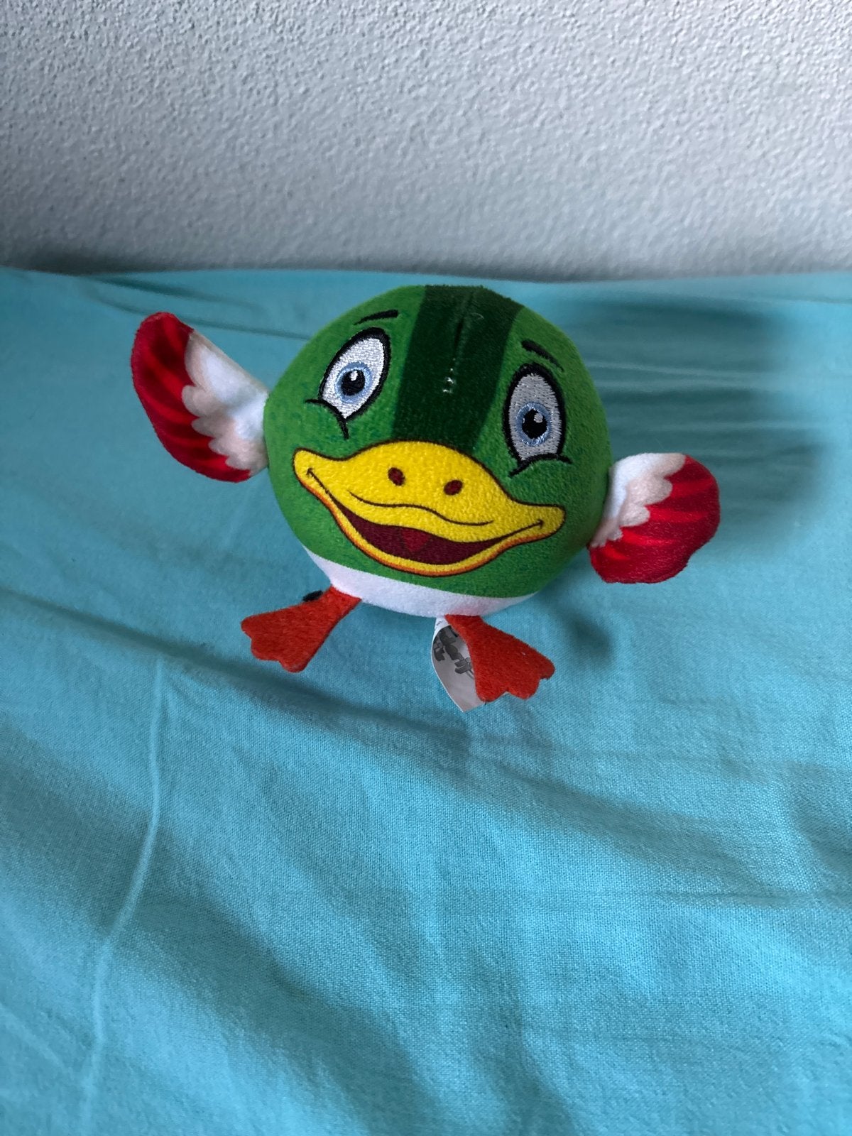 Leuke groene eend knuffel, Ophalen, Groen, Zo goed als nieuw, Eend