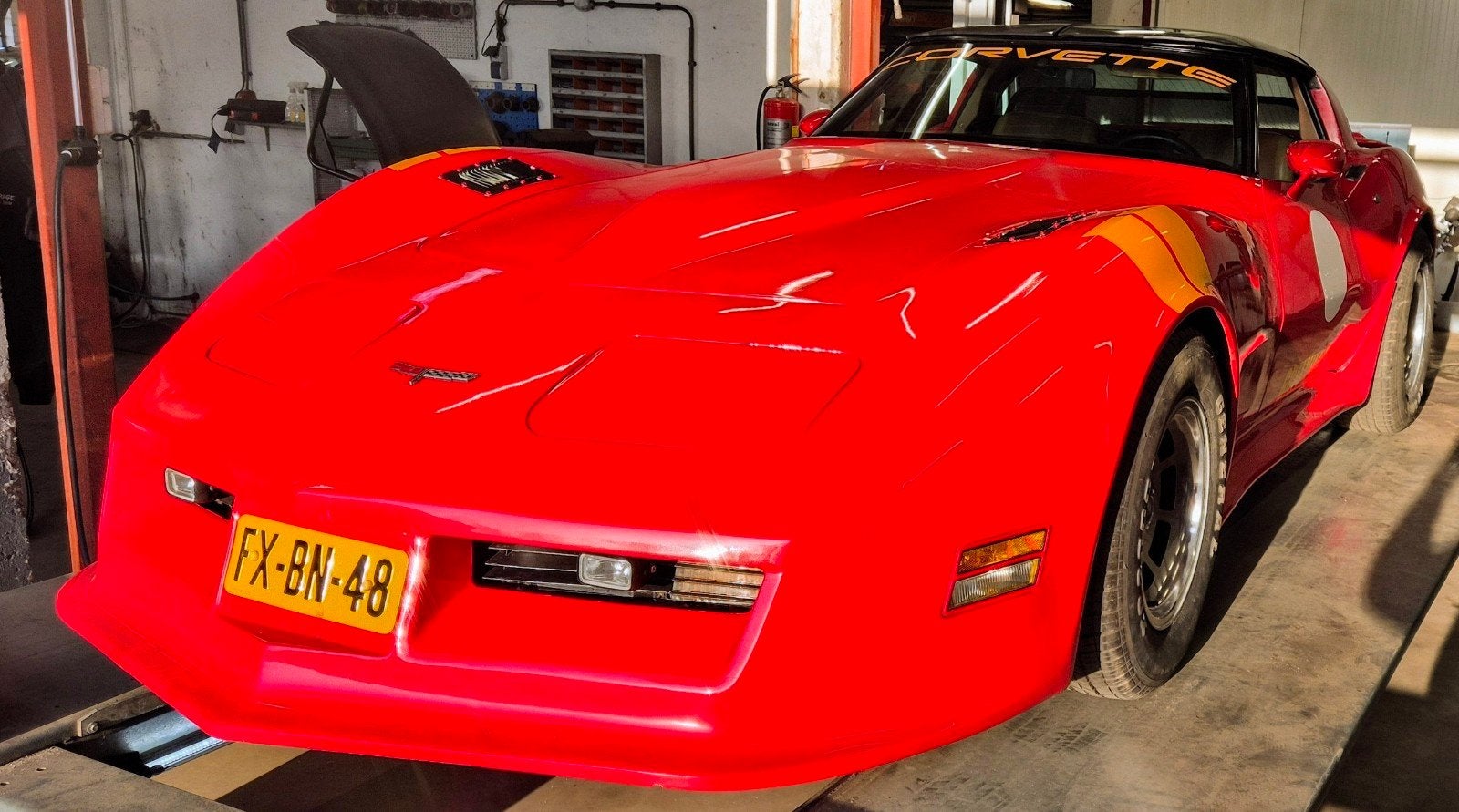 CORVETTE C3 GREENWOOD GT COLL. ITEM RUIL MACAN/CAYENNE, Auto's, Automaat, 5400 cc, Leder, Corvette