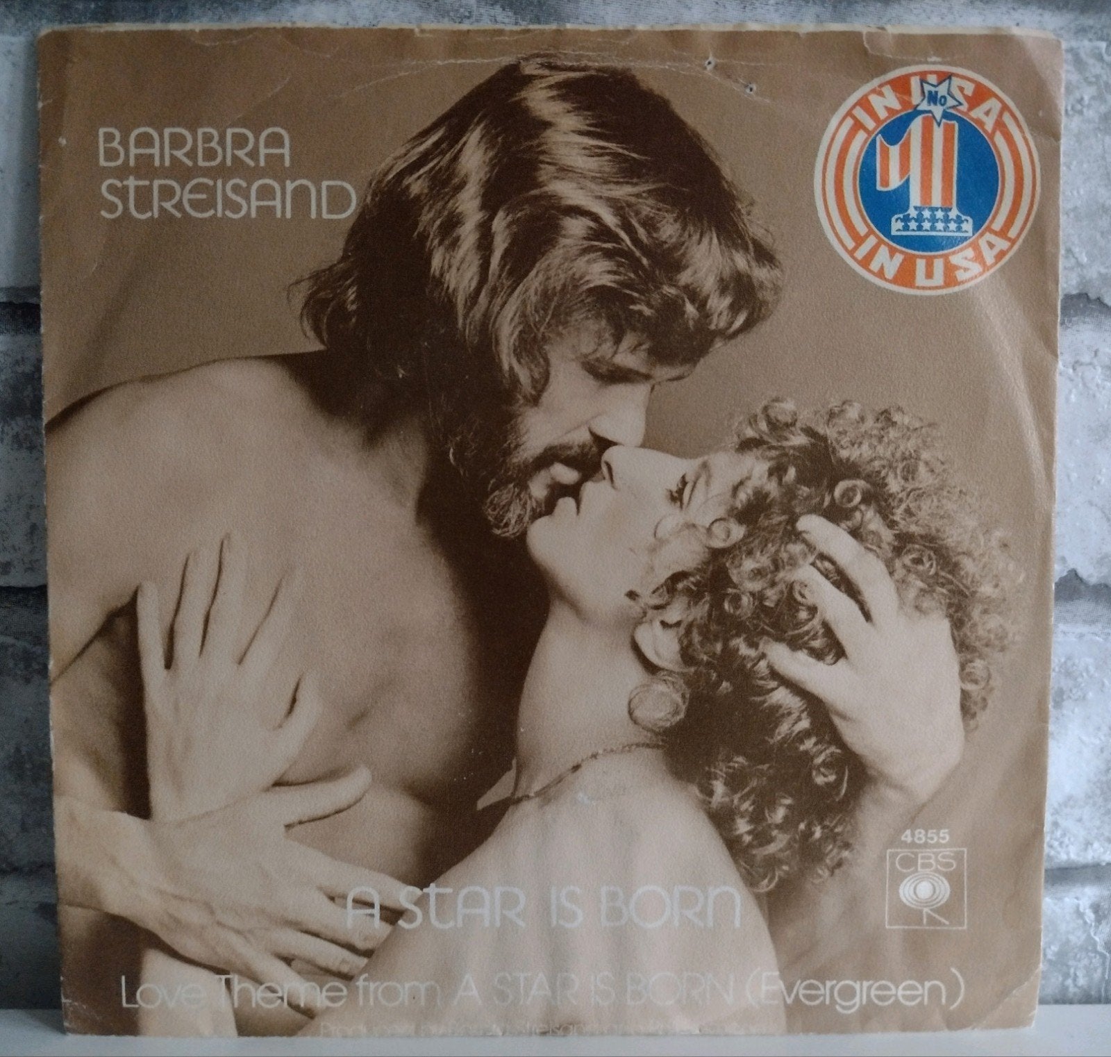 7" Barbra Streisand A Star Is Born - Evergreen, Ophalen, Gebruikt, Wereldmuziek, 7 inch