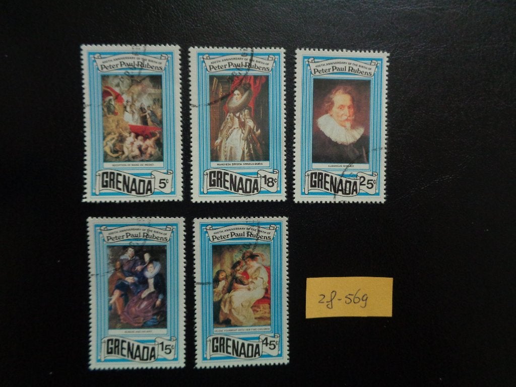 grenada - schilderijen van peter paul rubens 1978 (zf-569), Ophalen of Verzenden, Gestempeld, Noord-Amerika