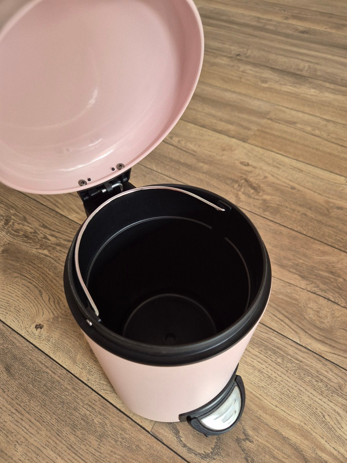Roze pedaalemmer 3 liter,  zo goed als nieuw, Met pedaal, Ophalen of Verzenden, Zo goed als nieuw, Minder dan 10 liter