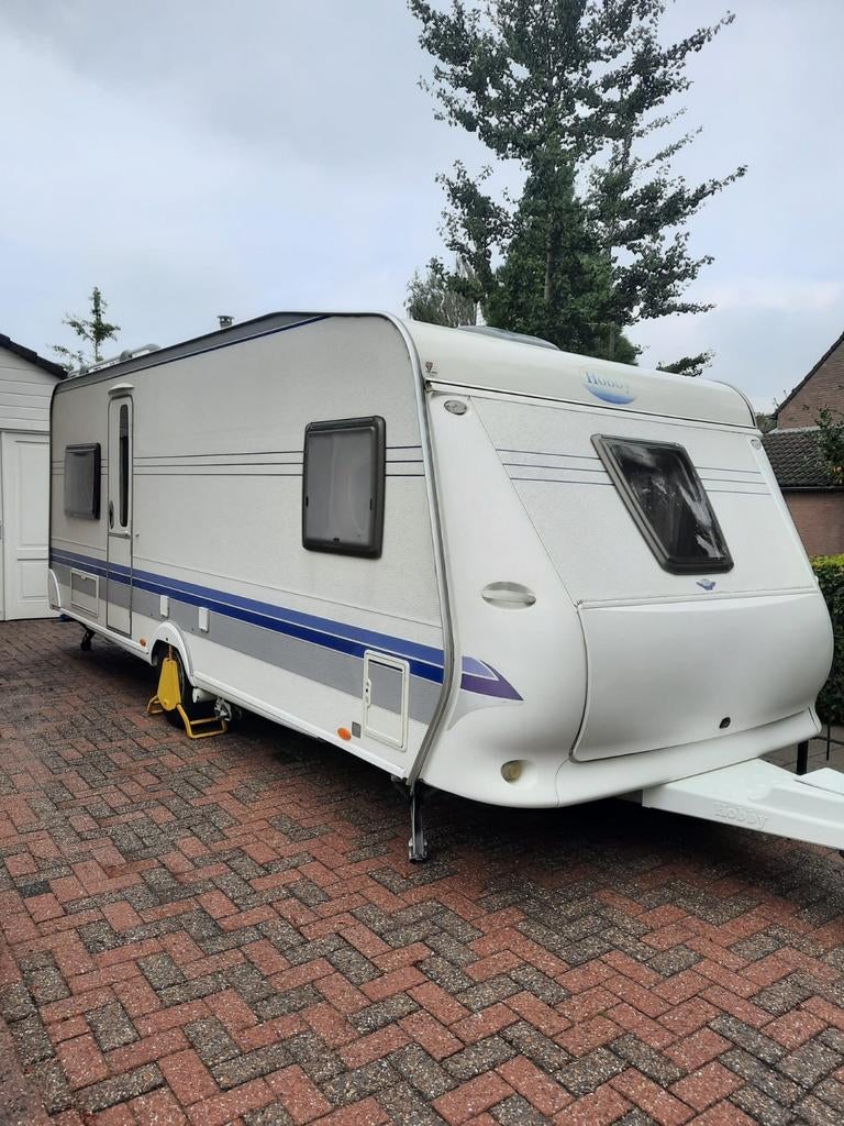 Hobby 560 UFE Excelcior 2008, Caravans en Kamperen, Caravans, Rondzit, Hobby, Airco, Tot en met 4