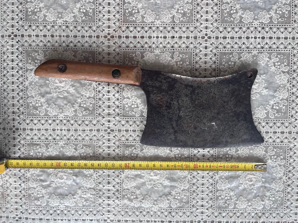 Antiek plat hakmes, Antiek en Kunst, Ophalen of Verzenden