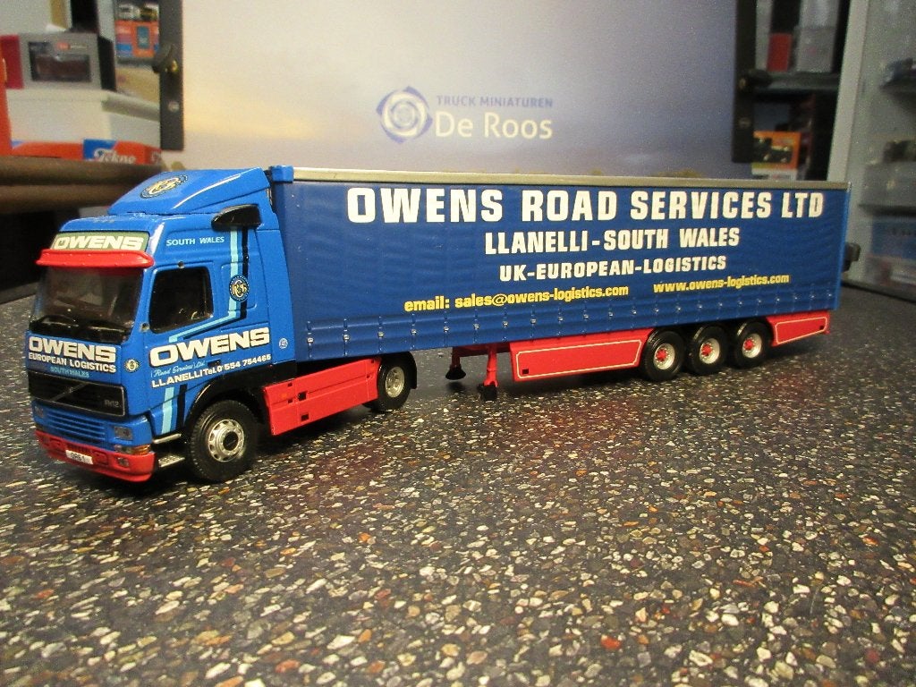 Corgi Volvo FH12 Owens Road Services, Ophalen of Verzenden, Zo goed als nieuw, Bus of Vrachtwagen, Corgi