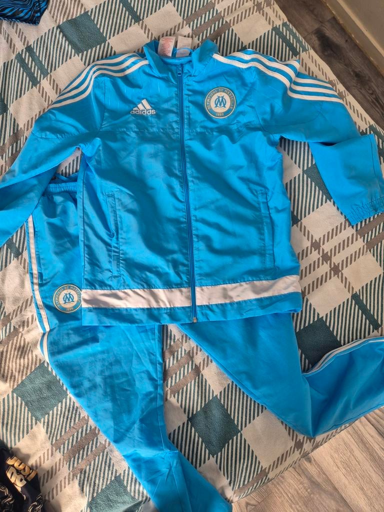 Adidas trainingspak Olympique Marseille maat 164, Ophalen of Verzenden, Zo goed als nieuw, Jongen of Meisje, Sport- of Zwemkleding