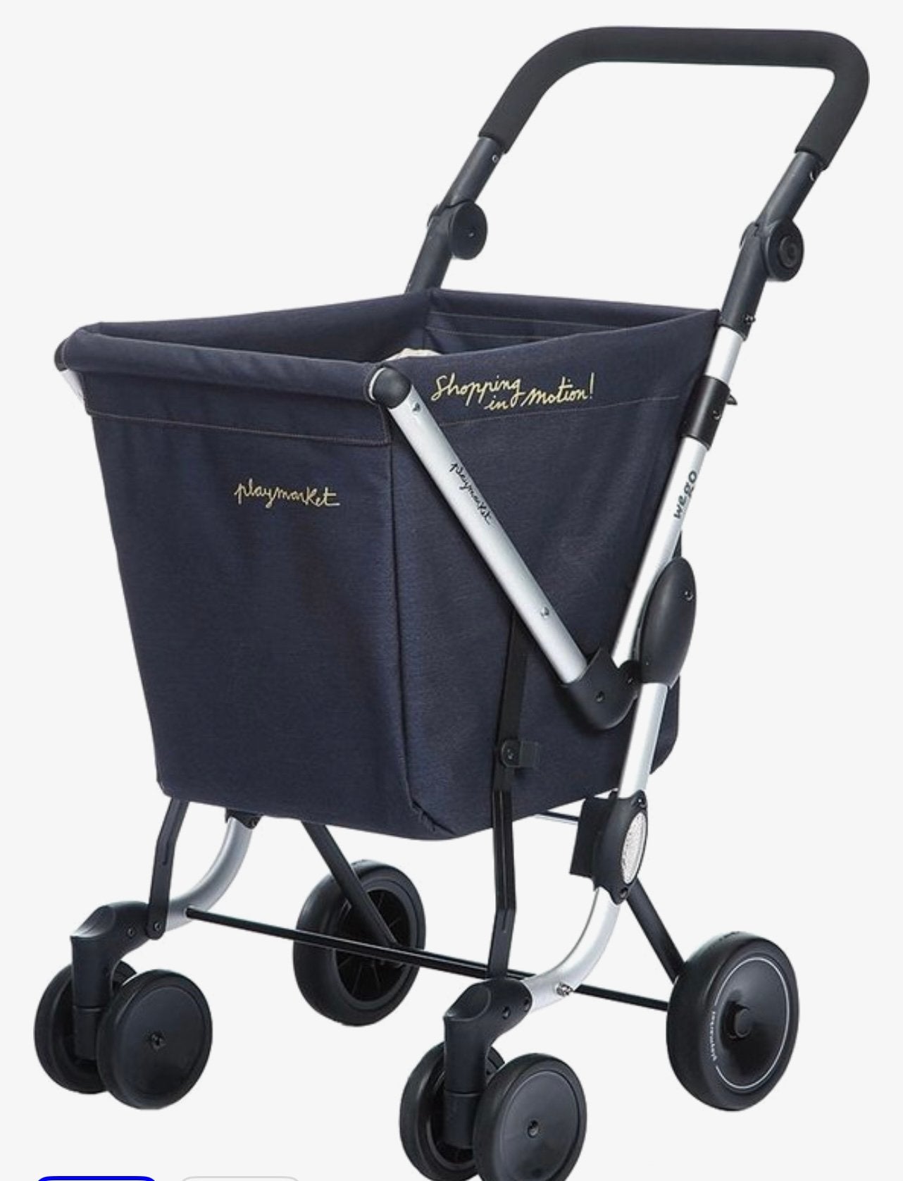 Playmarket we go Boodschappentrolly, 30 cm of meer, Grijs, Wieltjes, Ophalen