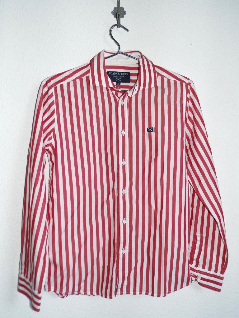 mooi Scapa Sports overhemd maat 164 - 14, Scapa, Overhemd of Blouse, Ophalen of Verzenden, Zo goed als nieuw