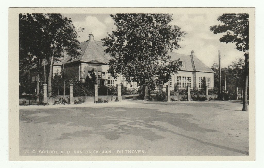 Bilthoven - ULO School a d van Dijcklaan, Verzamelen, Ophalen of Verzenden, 1920 tot 1940, Ongelopen, Utrecht
