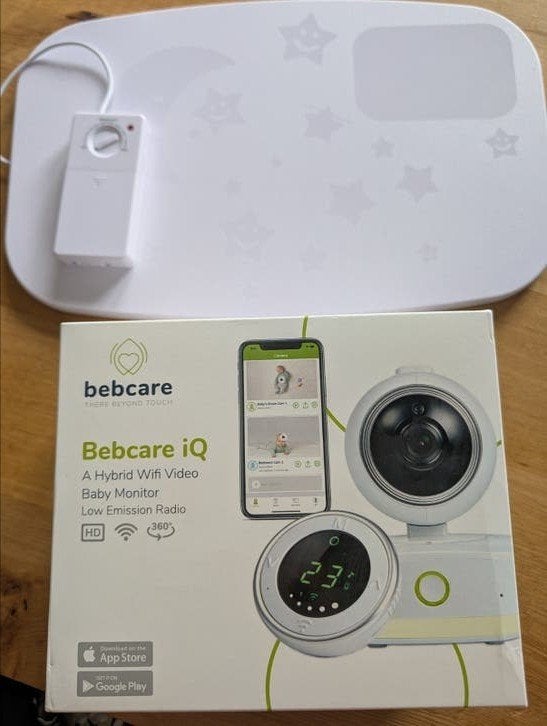 Bebcare iQ Babyfoon met Camera, Lage Straling & Ademmat, Kinderen en Baby's, Babyfoons, Ophalen of Verzenden, Zo goed als nieuw