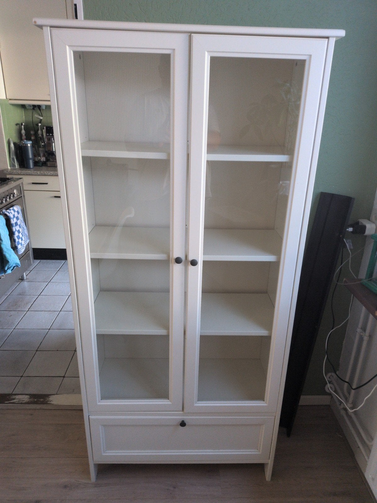 Ikea servies- of linnenkastje met lade, 166x80x34cm, Ophalen, Gebruikt, Met lade(s), 50 tot 100 cm