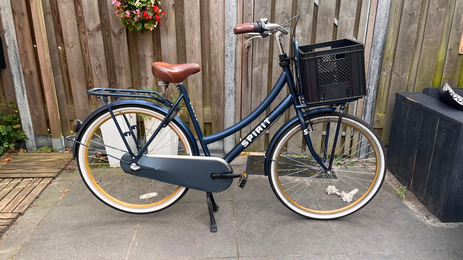 Spirit Cargo Damesfiets met mandje, 56 cm of meer, Ophalen, Zo goed als nieuw, Versnellingen
