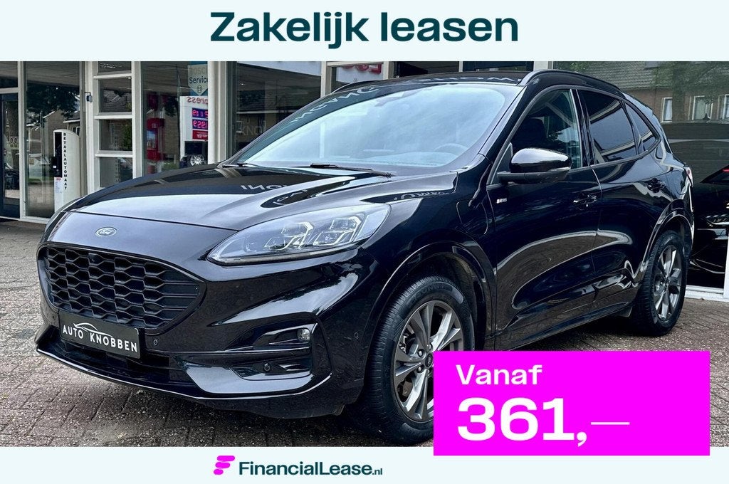 Ford Kuga 2.5 PHEV ST-Line Led, Climat, B&O, Camera, LM.., Gebruikt, 4 cilinders, Zwart, Bedrijf