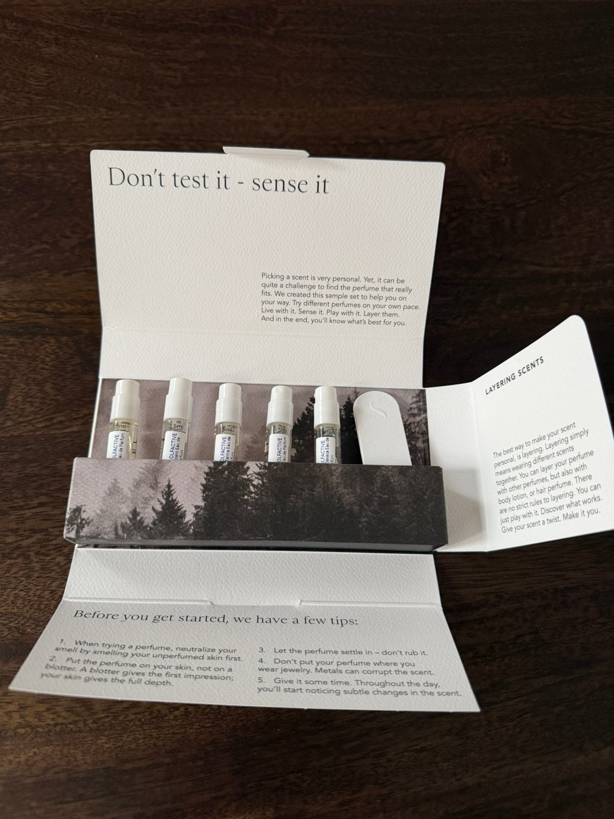 Kismet Olfactive sample set, 5 niche parfums, vrijwel vol, Ophalen of Verzenden, Gebruikt