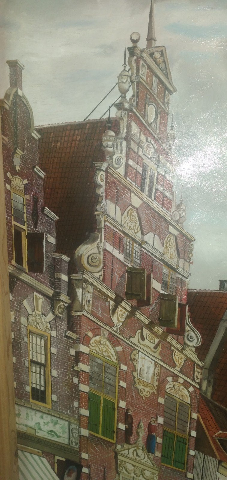 Schilderij in de stijl van Cornelis Springer, Antiek en Kunst, Ophalen of Verzenden