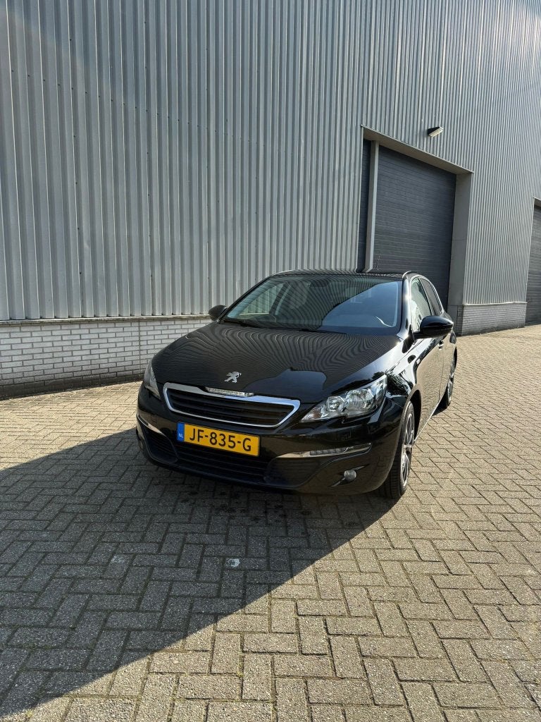 Peugeot 308 1.2E-THP 96/130 5-D 2016 Zwart, Auto's, Peugeot, Voorwielaandrijving, Stof, Origineel Nederlands, Handgeschakeld