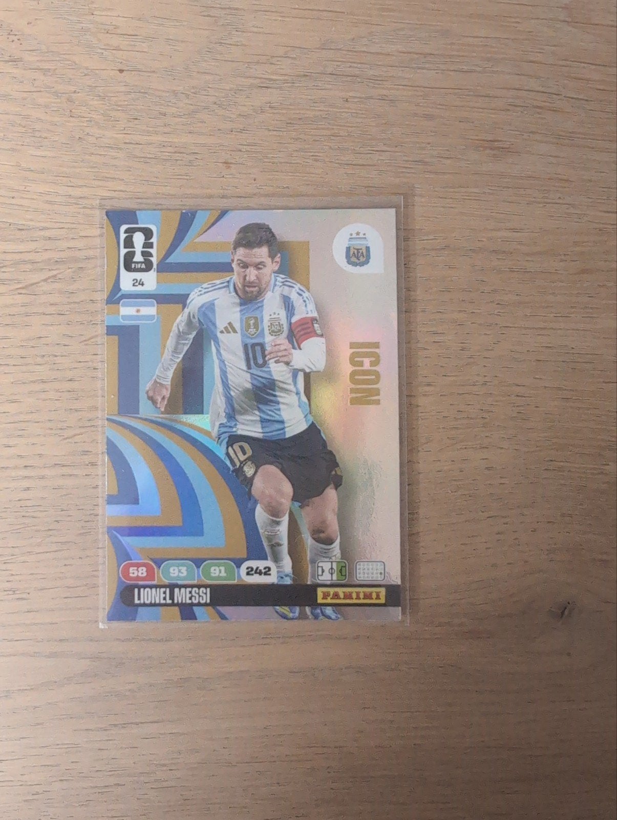 Lionel Messi FIFA 24 Adrenalyn XL Icon Spelerskaart, Ophalen of Verzenden, Zo goed als nieuw, Buitenlandse clubs, Spelerskaart