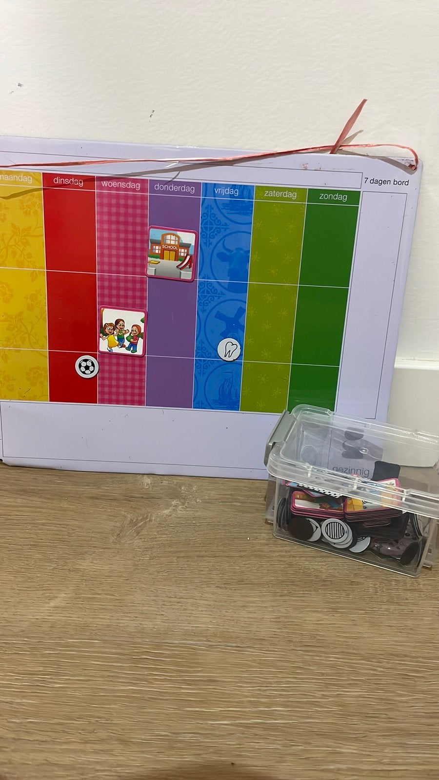 Planbord met magneten wat to do per week, Ophalen of Verzenden, Zo goed als nieuw