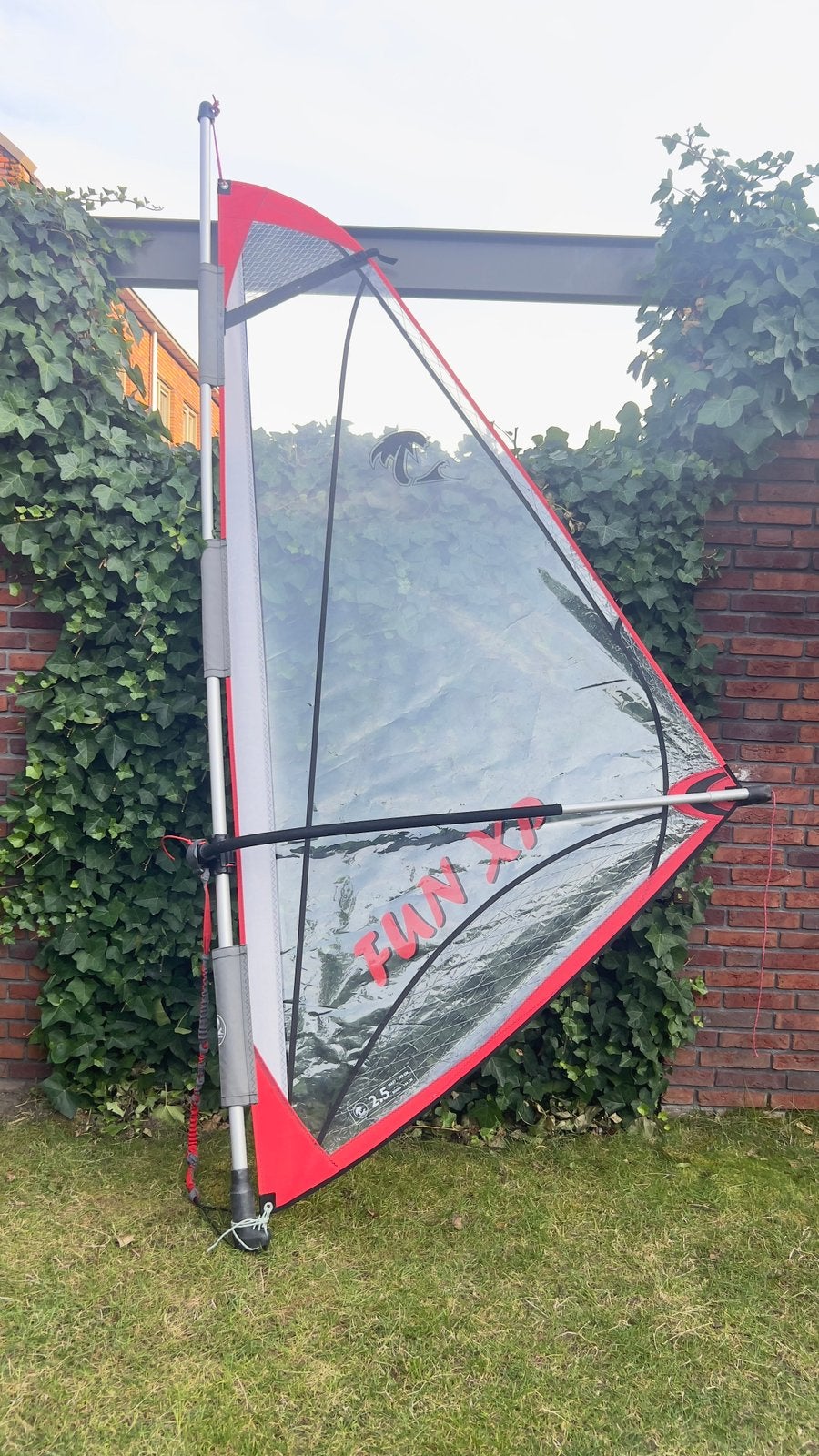 Windsurfzeil Kids - 2.5 M Tiki Tuigage, Verzenden, Zeil, Met draagtas