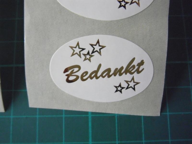 10 stickers Bedankt, Ophalen of Verzenden, Nieuw, Overige thema's, Overige typen