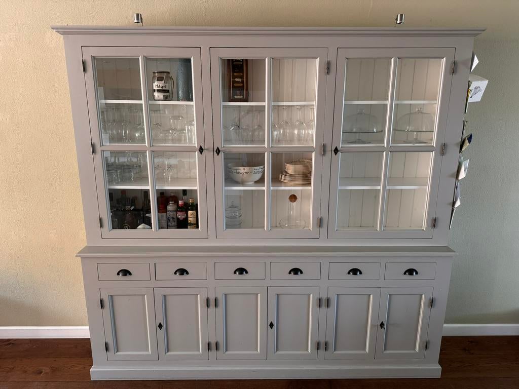 Buffetkast servieskast landelijk 240cm breed, Huis en Inrichting, Kasten | Buffetkasten, Ophalen, Gebruikt, 200 cm of meer, 200 cm of meer