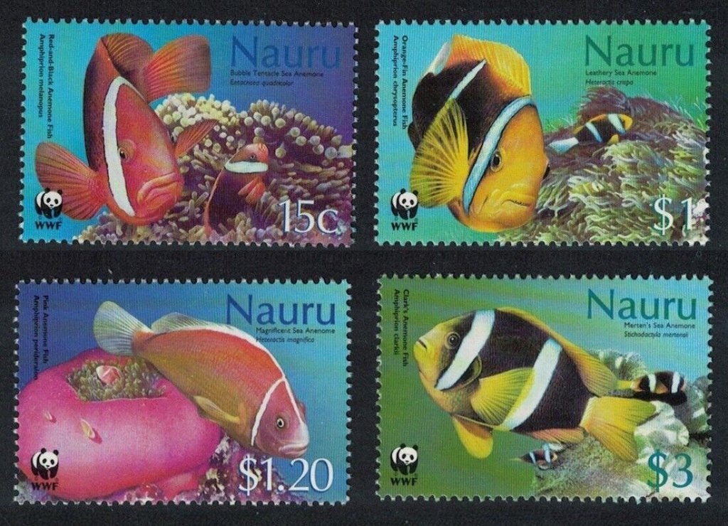 WWF = ANEMOON VIS = sv4st NAURU-W033, Verzenden, Postfris, Dier of Natuur