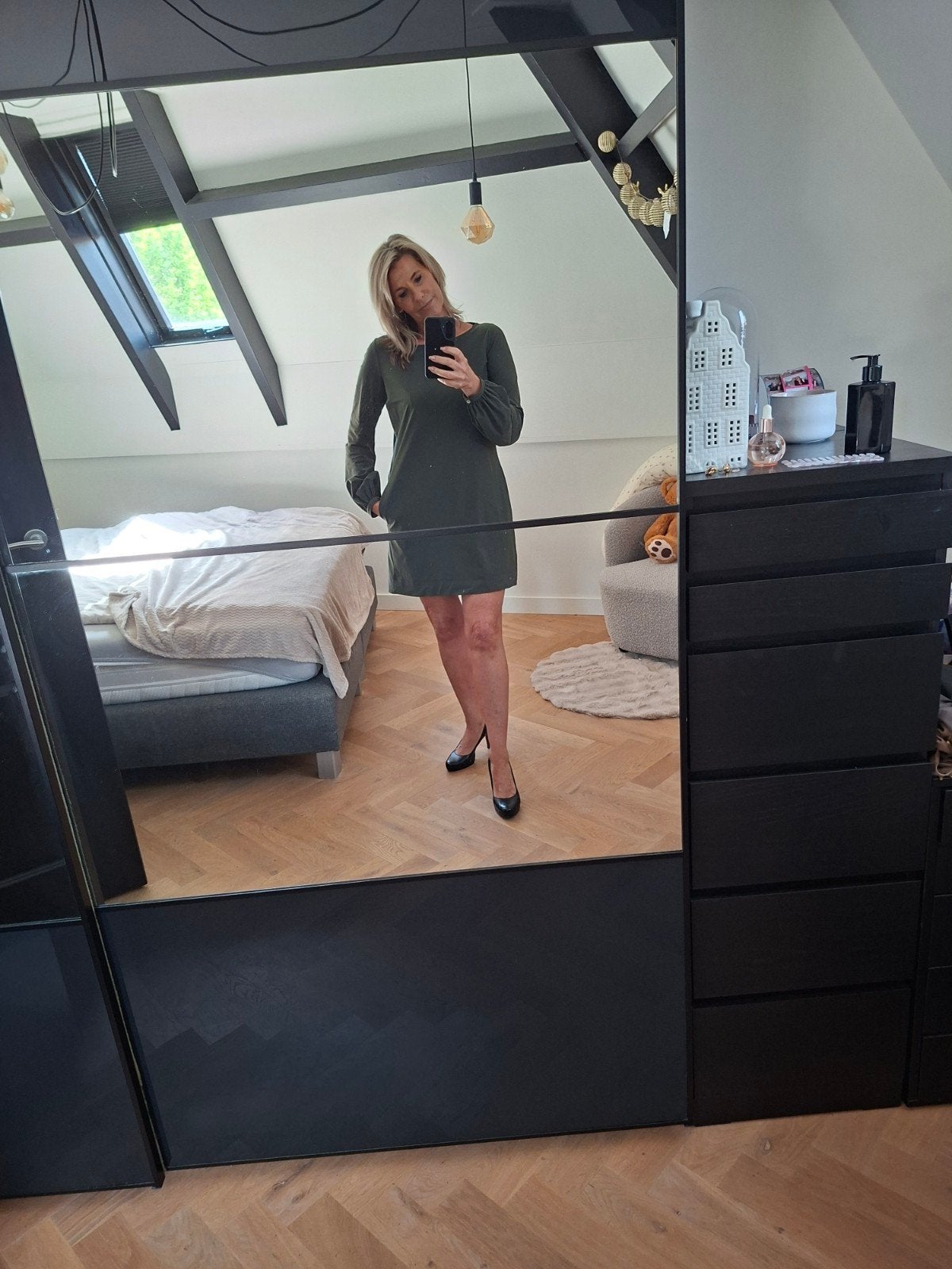 LaDress Jurkje/Tuniek Blake in het groen - Maat M, Maat 38/40 (M), Ophalen of Verzenden, LaDress, Gedragen
