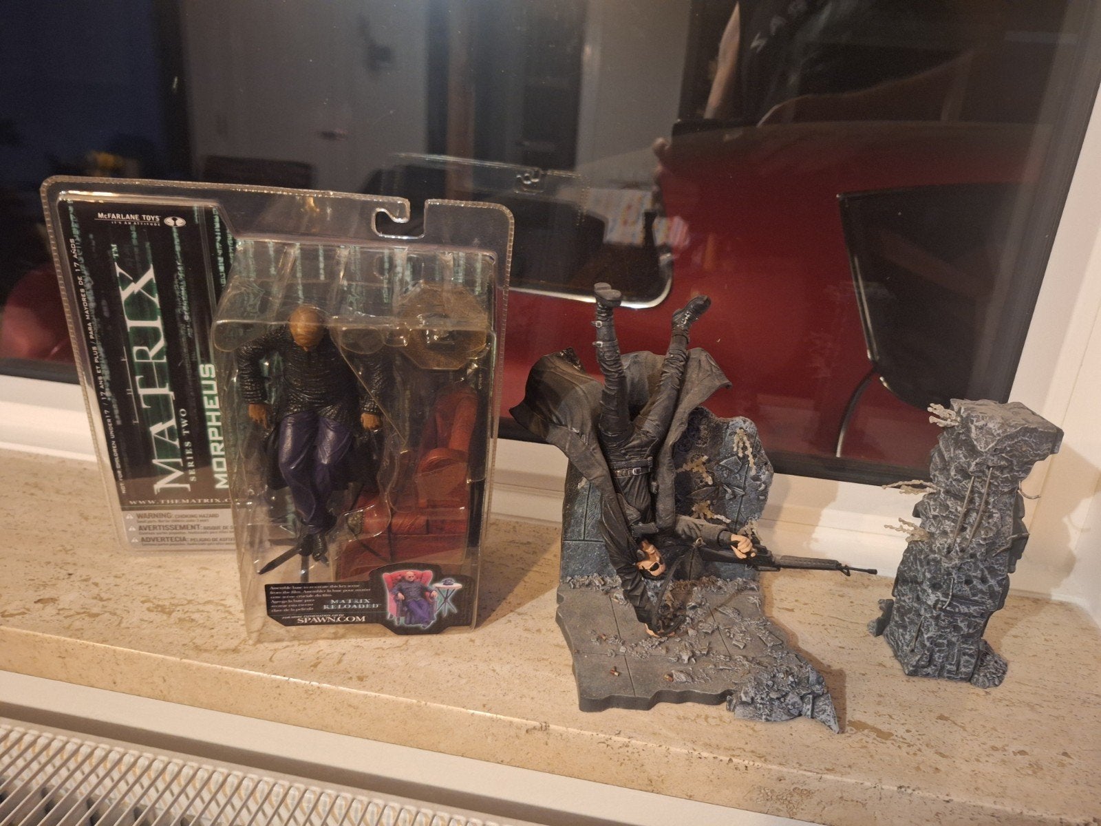 The Matrix Morpheus actiefiguur en Neo diorama, Ophalen of Verzenden, Zo goed als nieuw