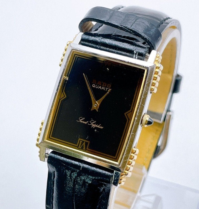Rado Secret Sapphire luxe dames horloge, Overige merken, Overige materialen, Leer, Polshorloge