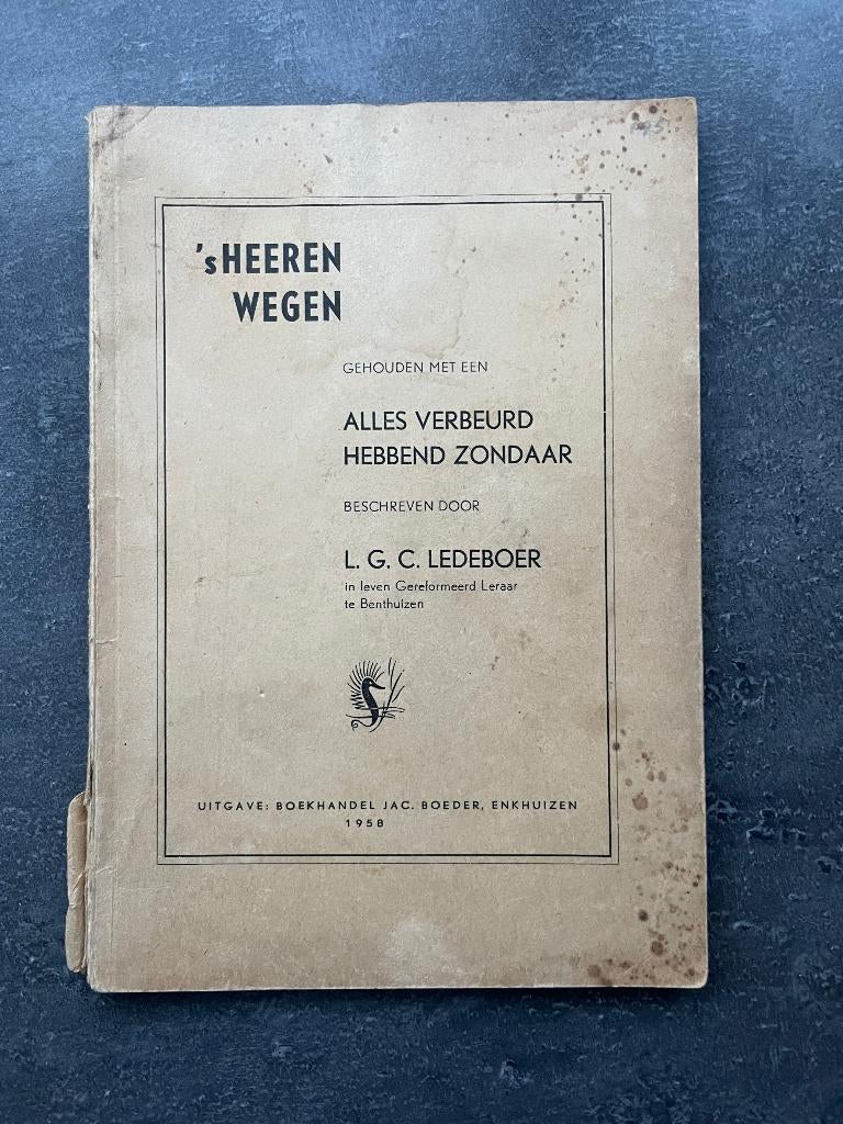 ’s Heeren wegen van L.G.C. Ledeboer, Boeken, Ophalen, Gelezen