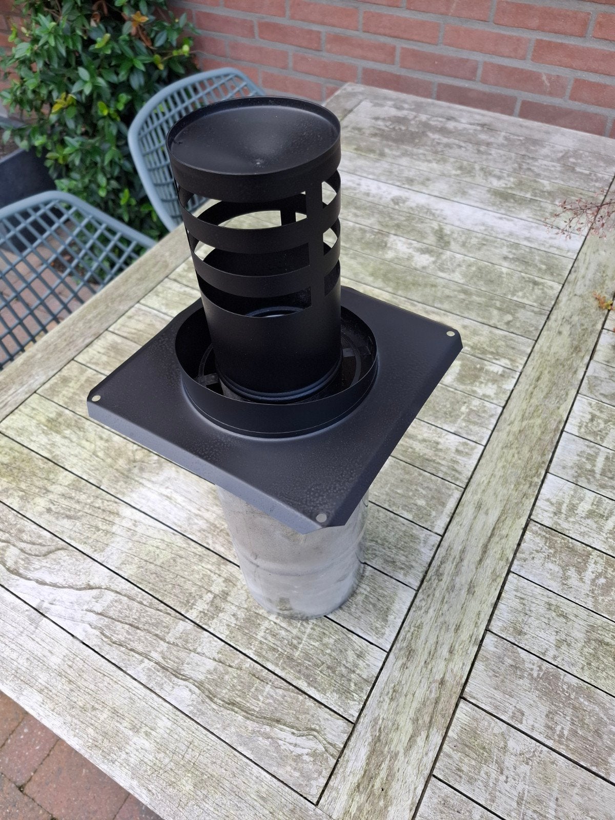geveldoorvoer 150 mm, Ophalen, Gas, Gaskachel