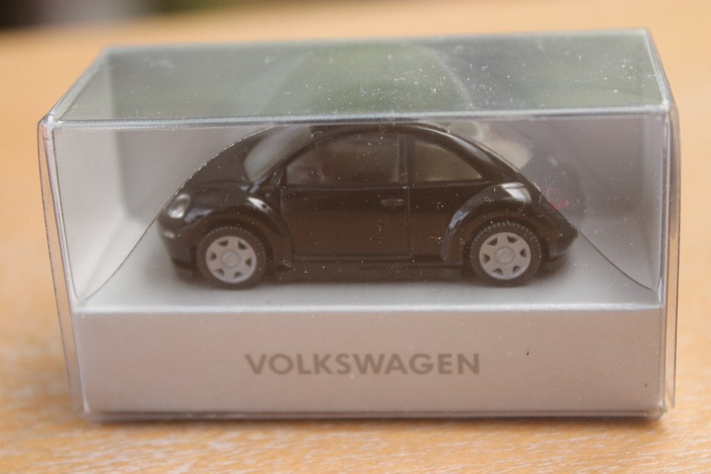 Zwarte Wiking VW New Beetle  (in VW-verpakking), Hobby en Vrije tijd, Ophalen of Verzenden, Zo goed als nieuw, Auto, Wiking