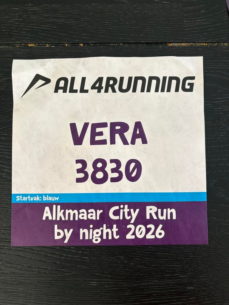Startbewijs Alkmaar City Run 10km, Sport en Fitness, Loopsport en Atletiek, Ophalen of Verzenden, Nieuw, Overige typen, Overige merken