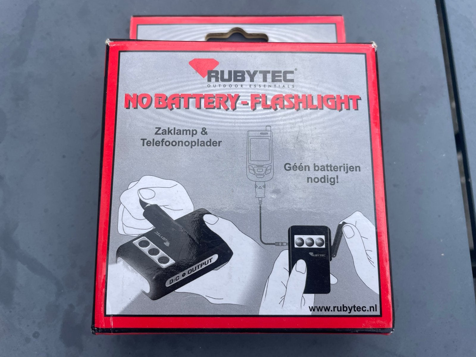Rubytec No Battery Flashlight & Telefoonoplader, Ophalen of Verzenden, Nieuw