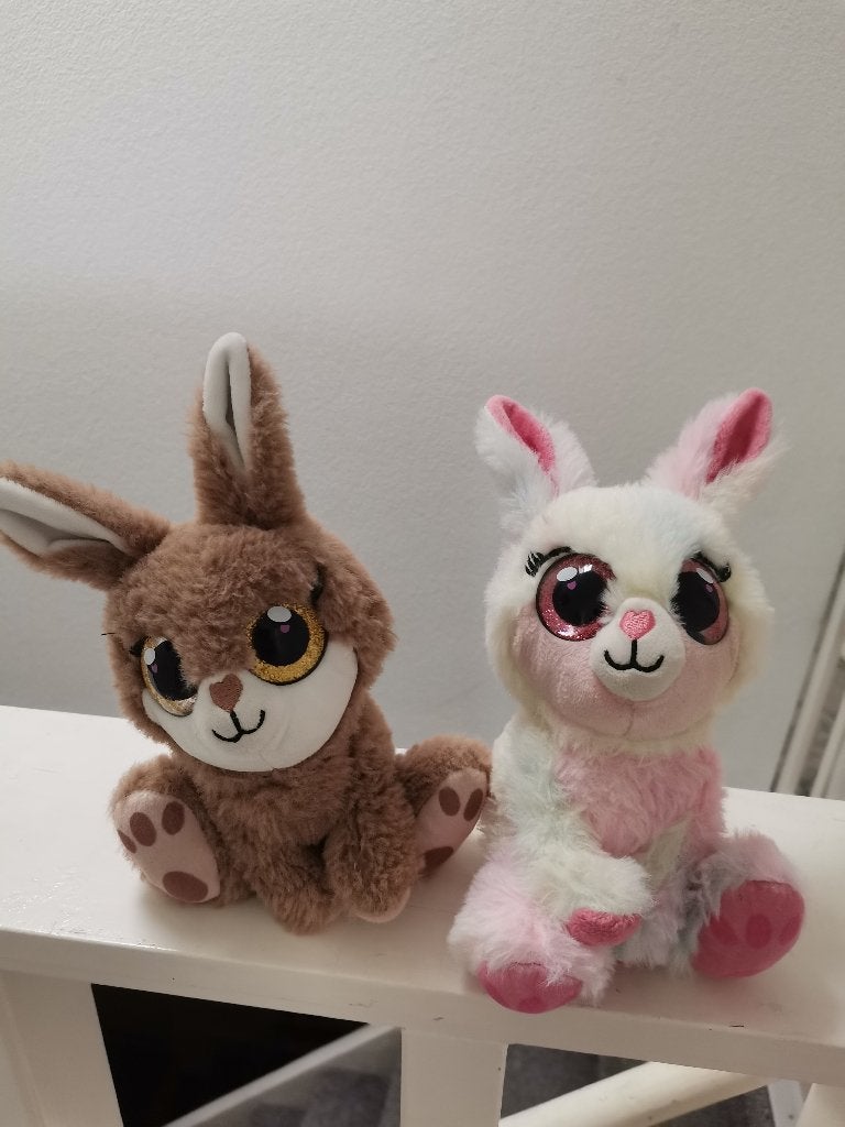 2 knuffels konijn.  Samen €1.50, Ophalen, Zo goed als nieuw, Konijn