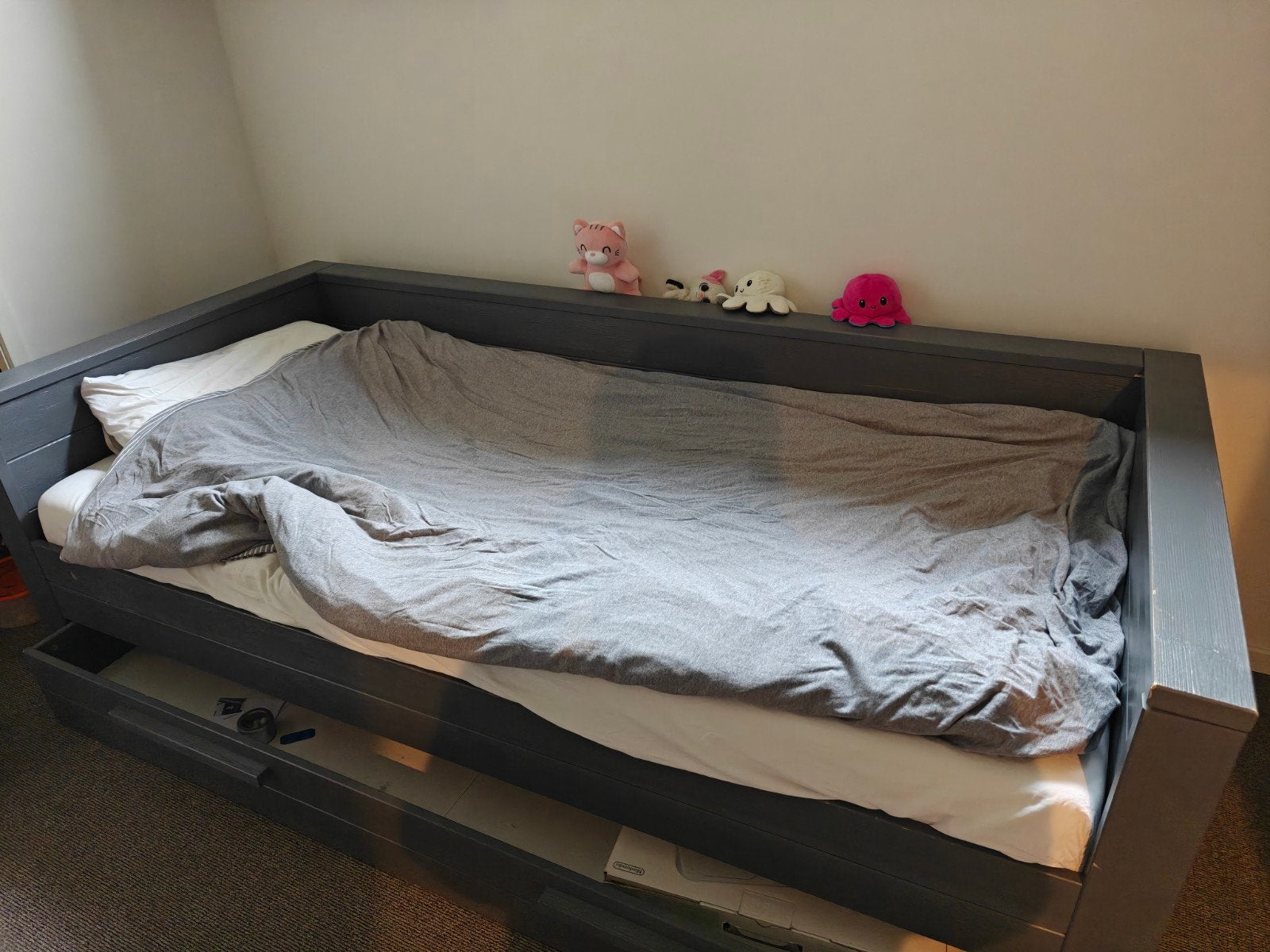 1 persoons bed kledingkast woood, Huis en Inrichting, Ophalen, Gebruikt, 90 cm, Eenpersoons