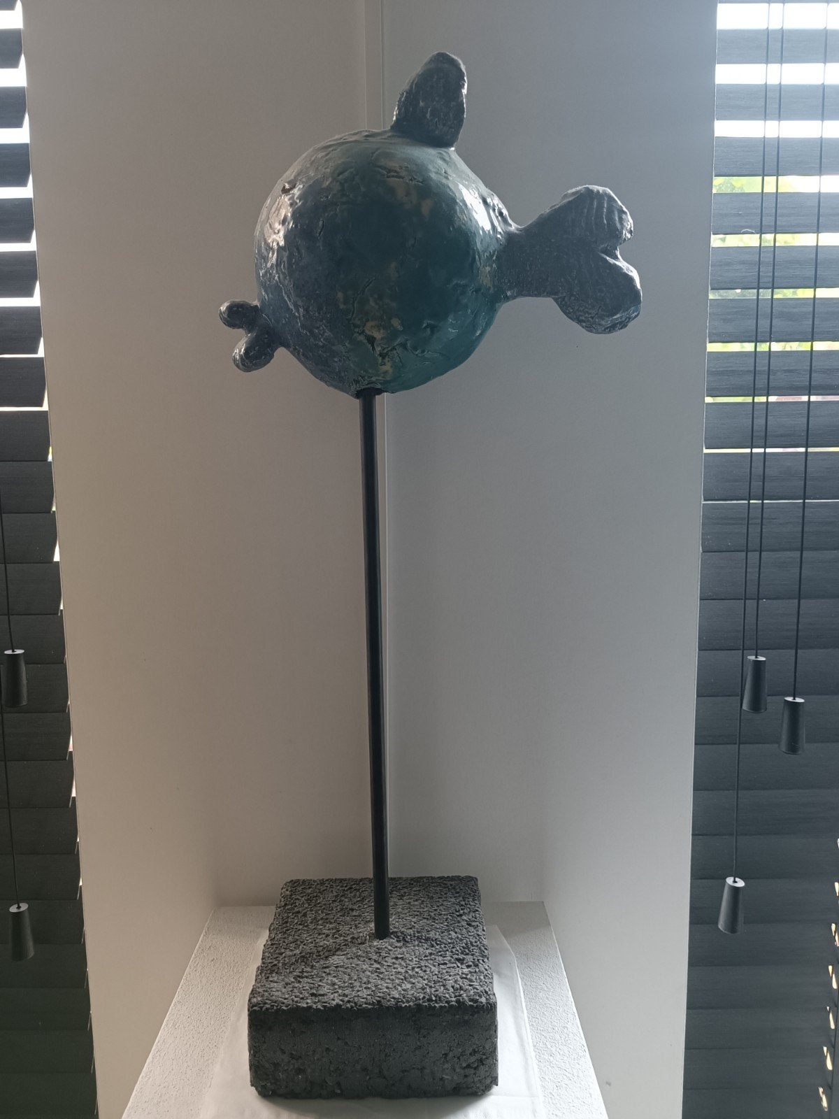 Kunstwerk "als een vis in het water", Ophalen