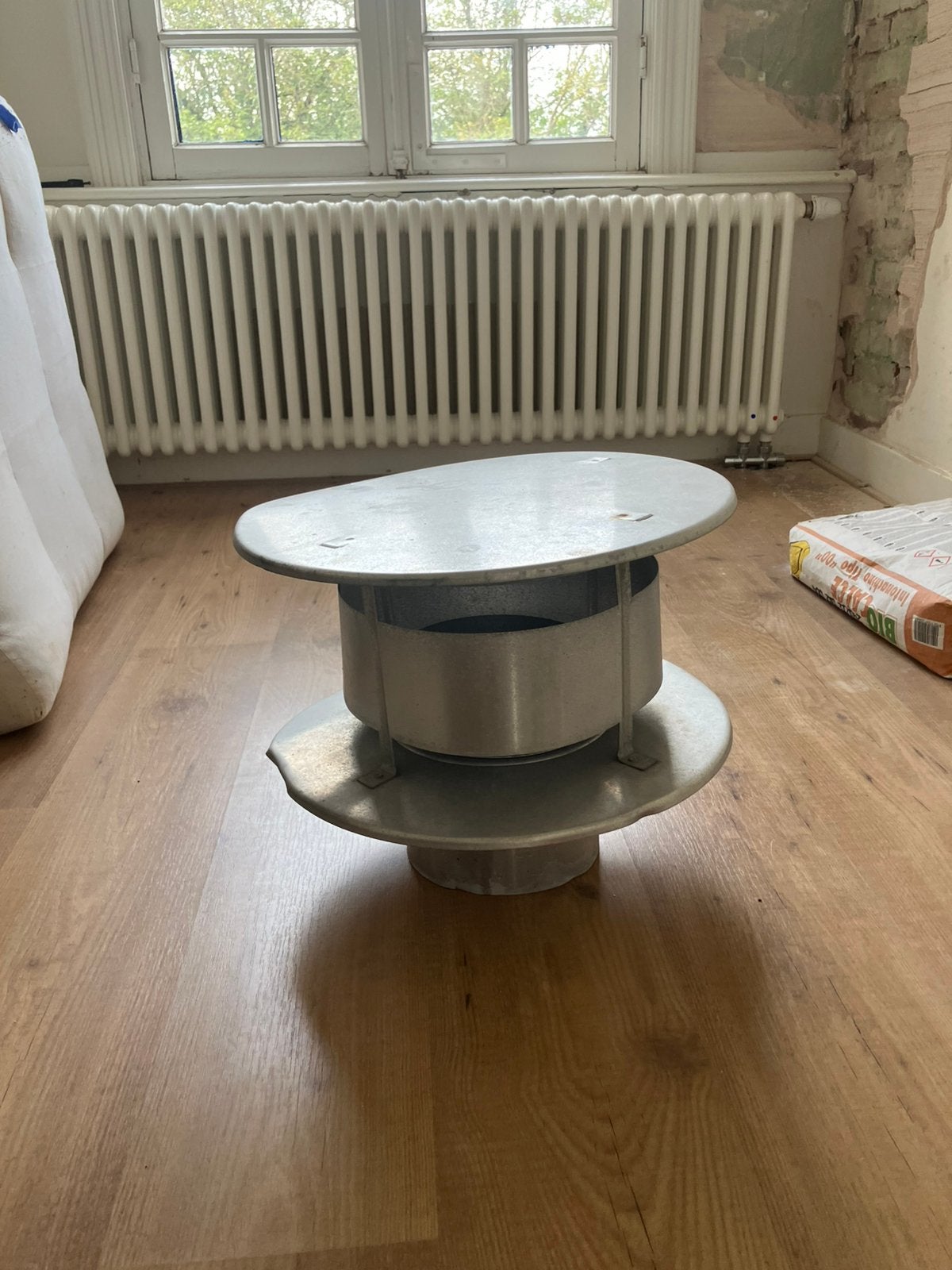 Schoorsteenkap Aluminium Rookgasafvoer, Doe-het-zelf en Verbouw, Ophalen, Afvoer, Aluminium, Zo goed als nieuw